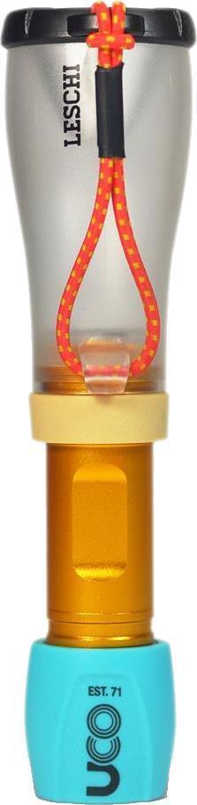 Leschi Lantern - Aqua / Gold 1