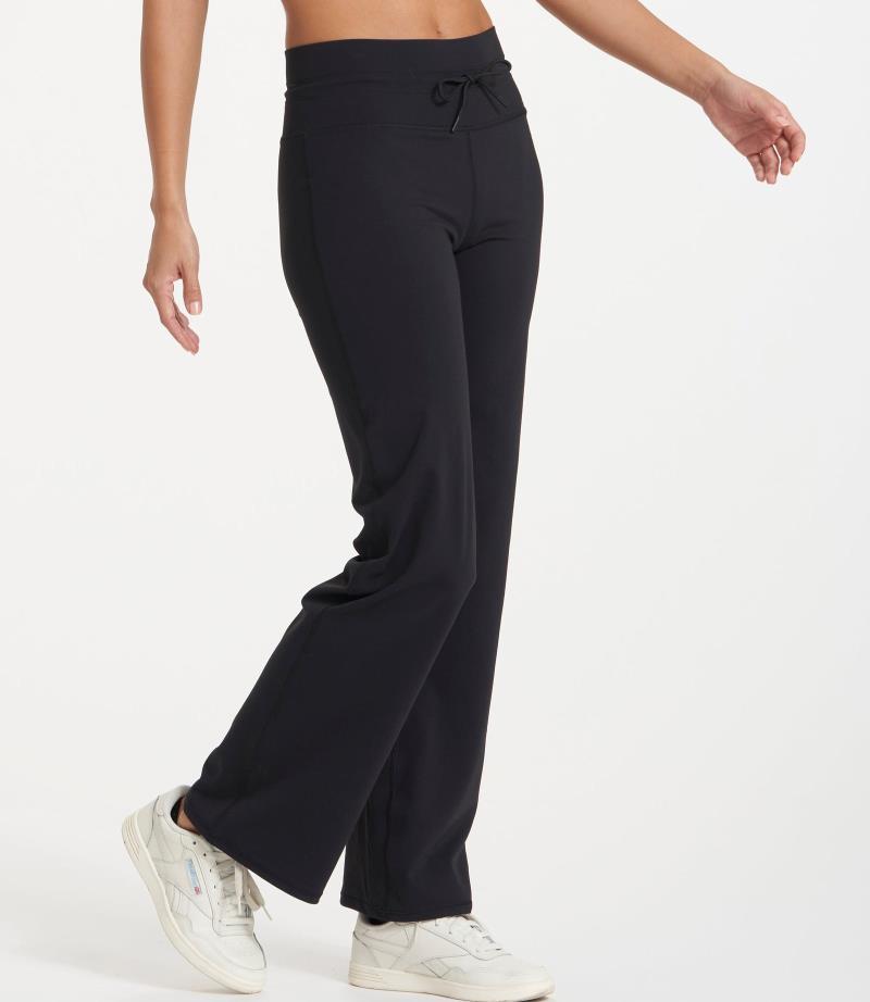 Daily Wideleg Pants - Womens - Black 2