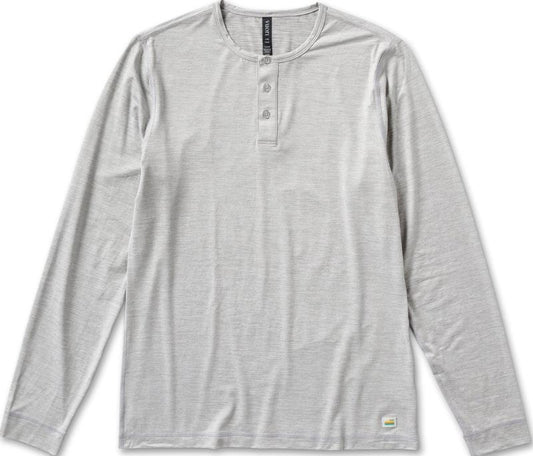 Ease Performance LS Henley - Mens - Light Heather Grey 1