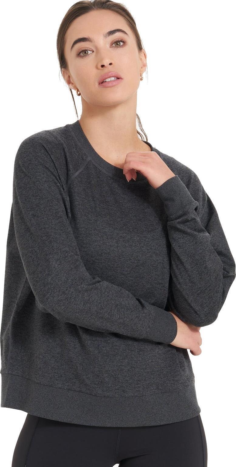 Halo LS Crew - Womens - Charcoal Heather 1