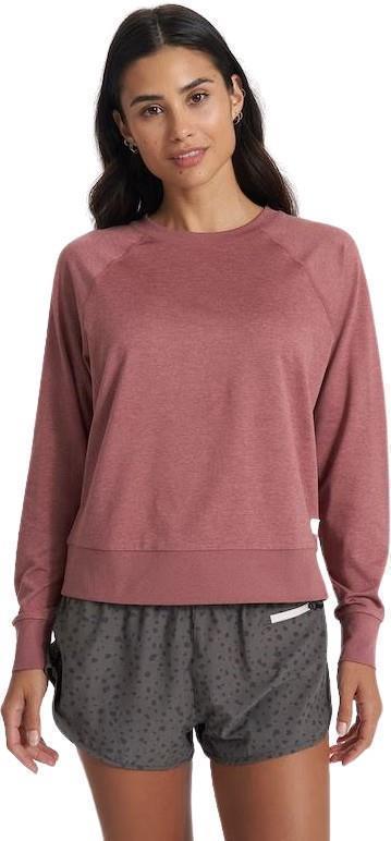 Halo LS Crew - Womens - Marsala Heather 1