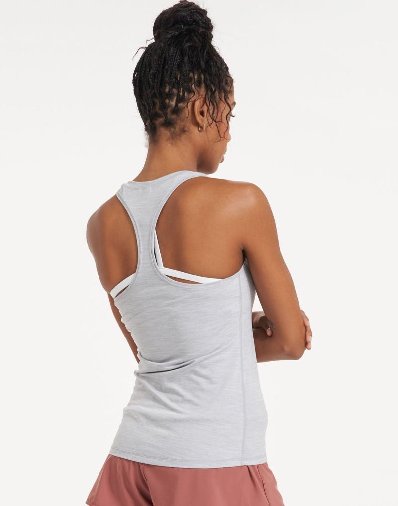 Lux Performance Tank - Womens - Platinum Heather 2