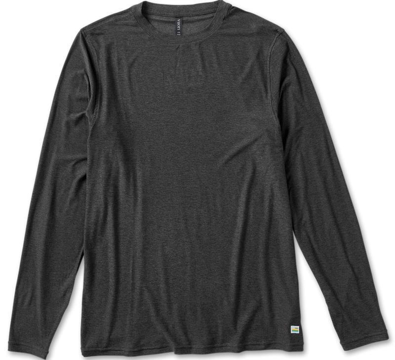 Strato LS Tech Tee - Mens - Charcoal Heather 1