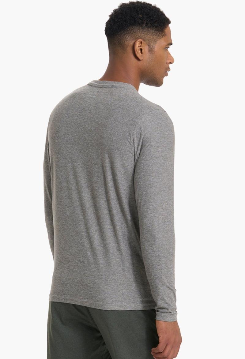 Strato LS Tech Tee - Mens - Heather Grey 3