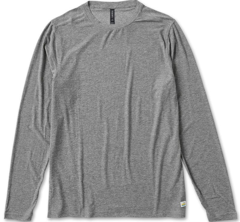 Strato LS Tech Tee - Mens - Heather Grey 1