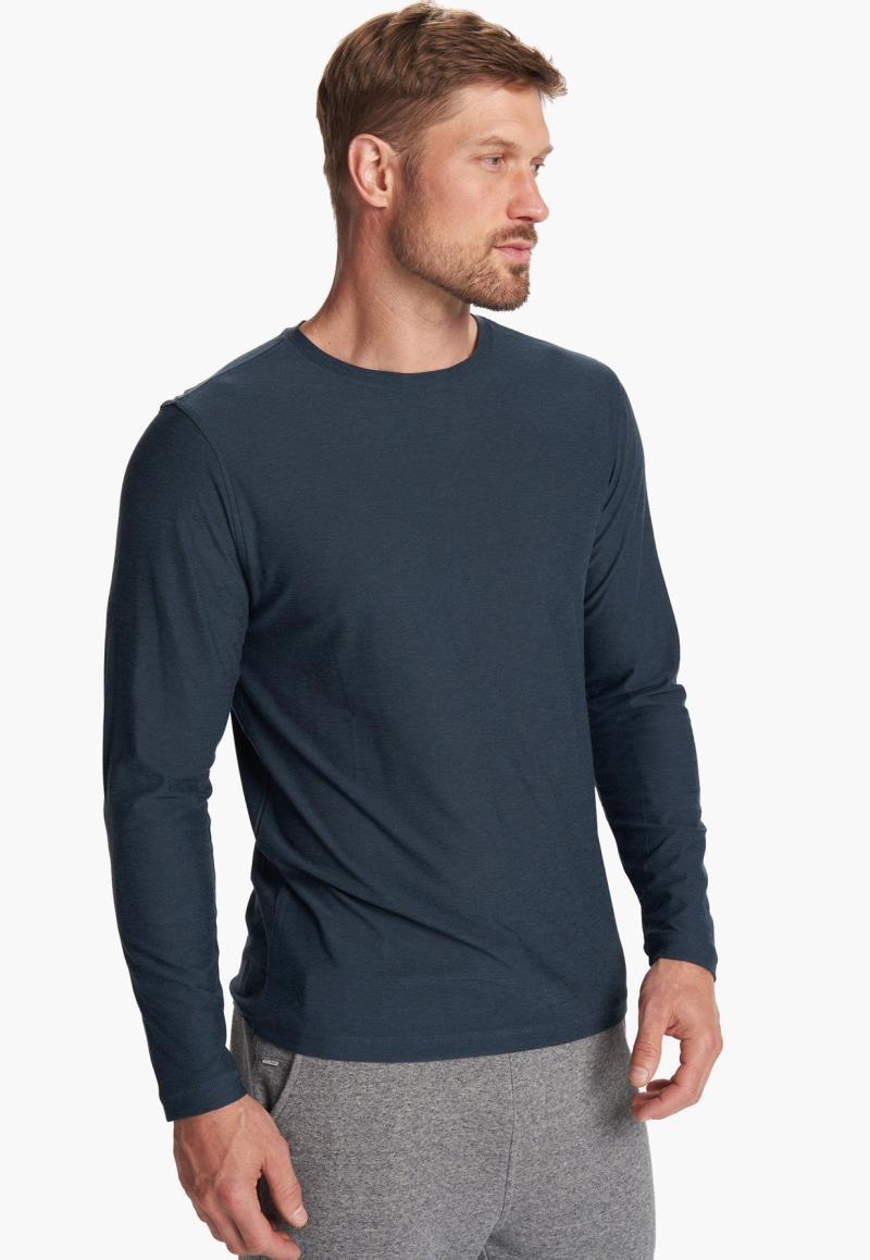 Strato LS Tech Tee - Mens - Navy Heather 2