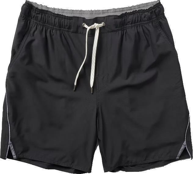 Trail Shorts - Mens - Black / Heather Grey Stripe 1