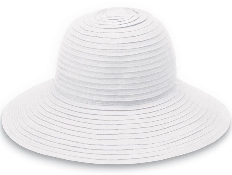 Scrunchie Hat - Womens - Solid White 1