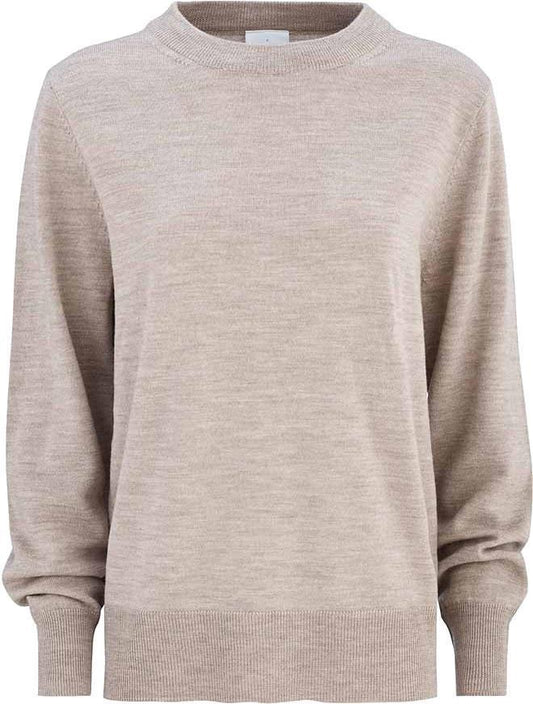 Berg Crew Neck - Womens - Beige 1