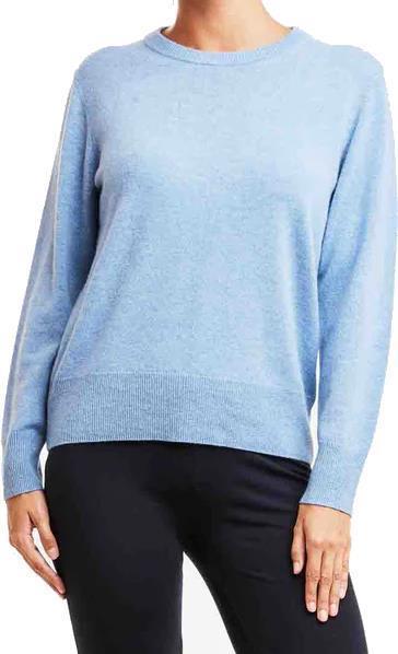 Blefjell Crew Neck - Womens - Mid Blue 2
