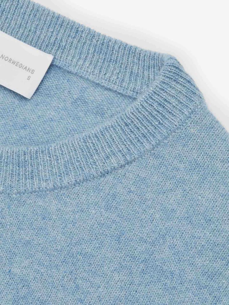 Blefjell Crew Neck - Womens - Mid Blue 4