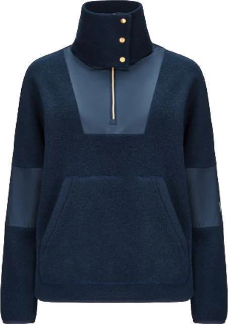 Fonna Wool Fleece Sweater - Womens - Navy Blue 1