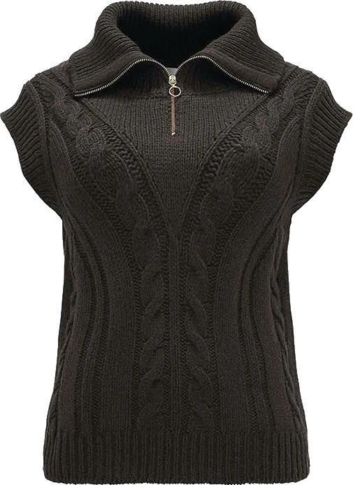 Highland Vest - Womens - Brown 1