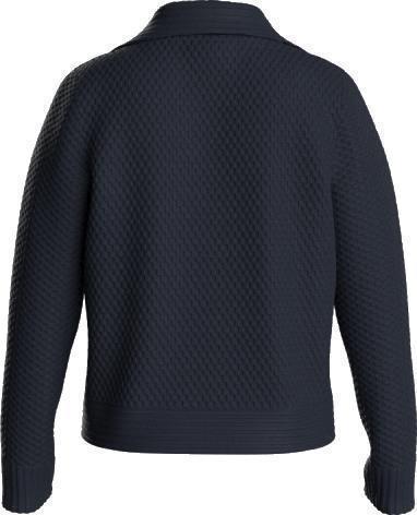 Kvitholmen Zip Up Sweater - Womens - Navy Blue 2