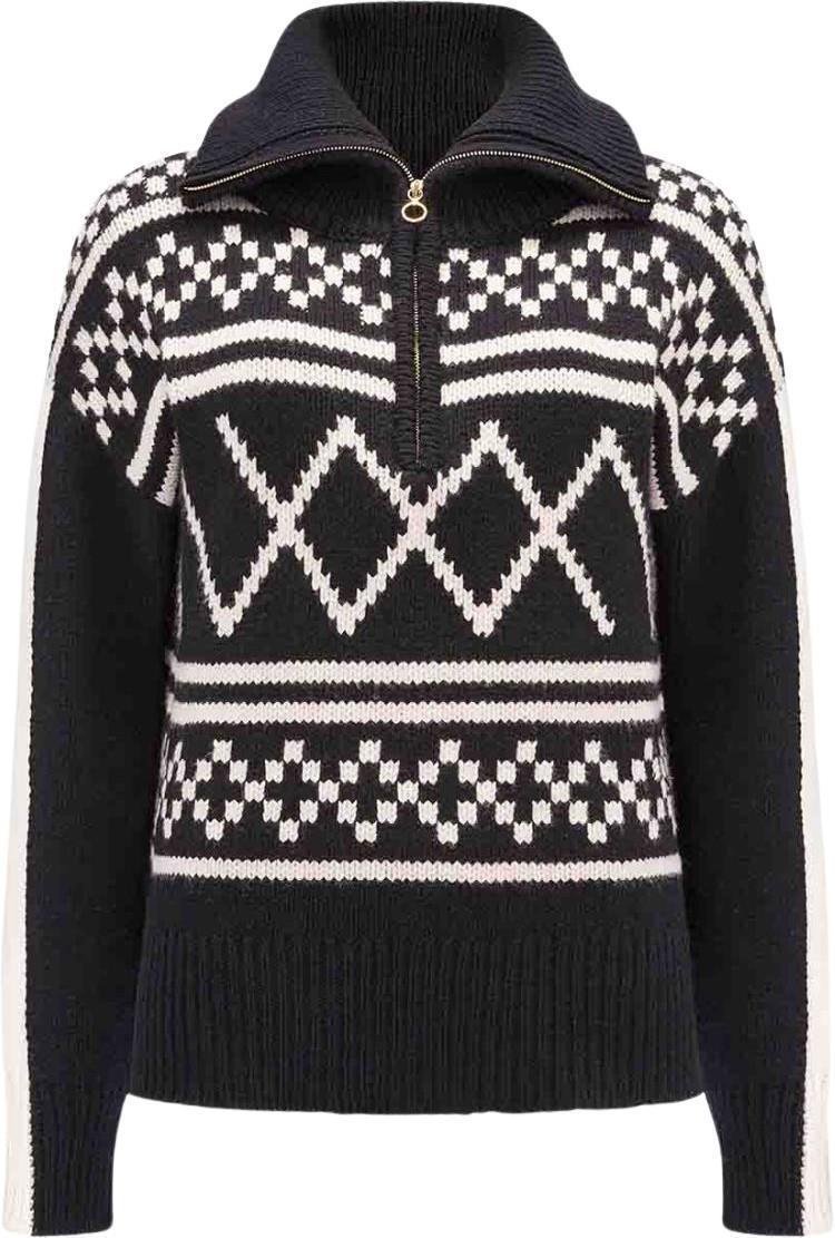 Setesdal Zip Up Sweater - Womens - Black 1