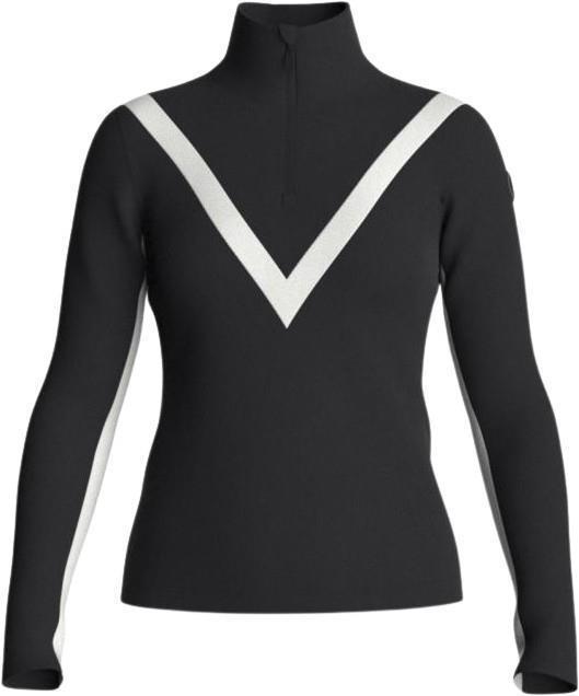 Voss Chevron Zip Up - Womens - Black 1