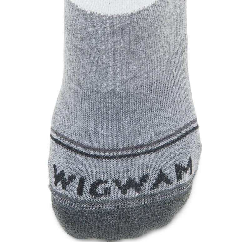 Surpass Lightweight Quarter Socks - White / Grey 2