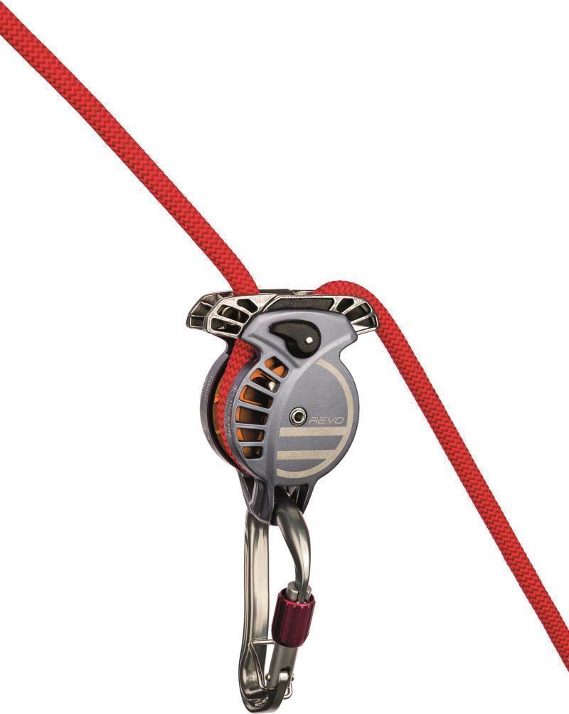 Revo Belay Device - Gunmetal / Tangerine 3