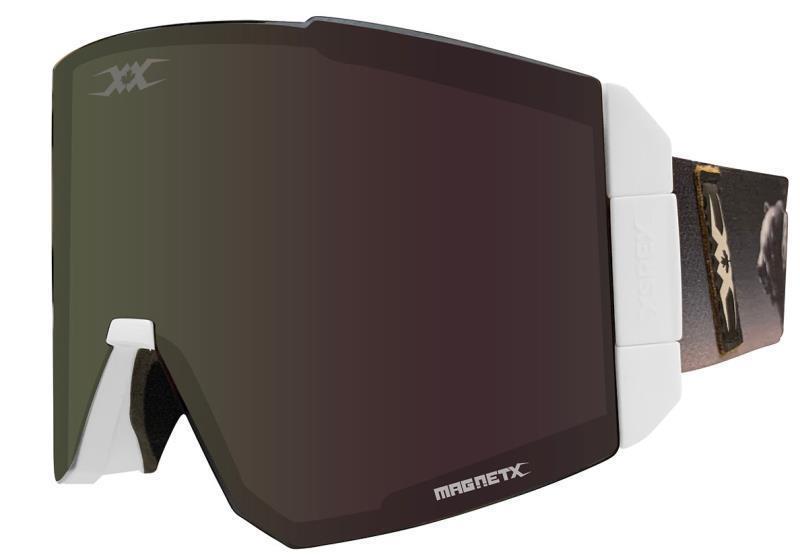 Havoc Goggles - Black Lens - Grizzly Strap - White 1