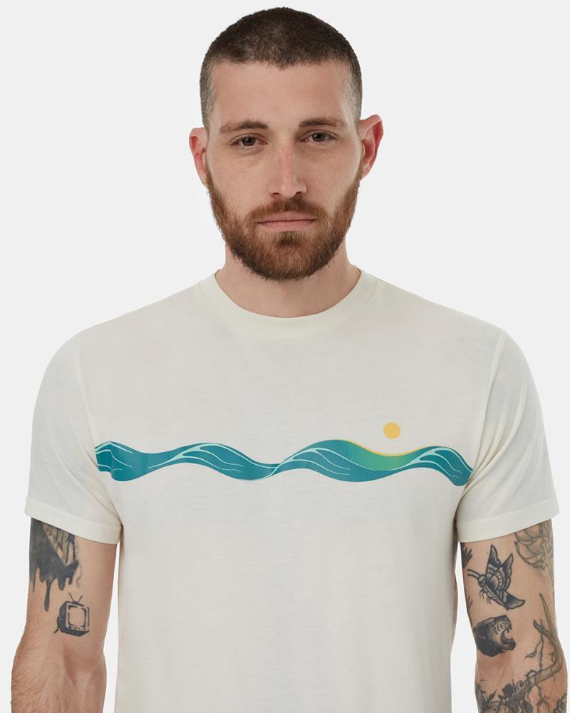 Artist Waves T-Shirt - Mens - Cloud White / Shaded Spruce 4