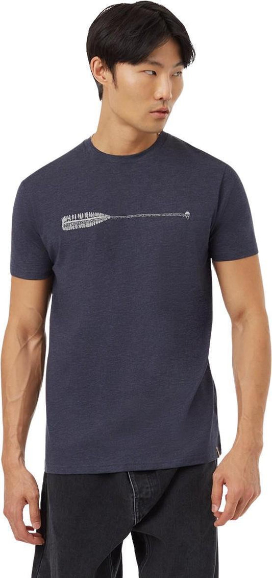Cove T-Shirt - Mens - Midnight Blue Heather / Silver Cloud Grey 1