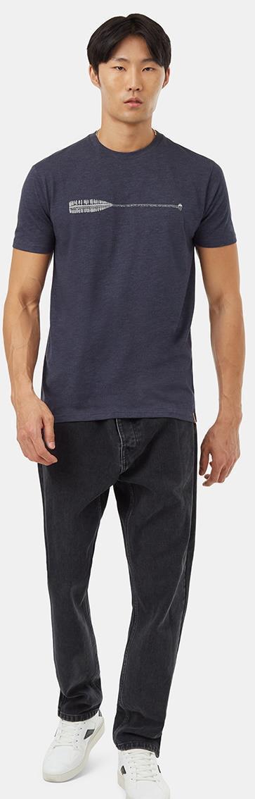 Cove T-Shirt - Mens - Midnight Blue Heather / Silver Cloud Grey 3