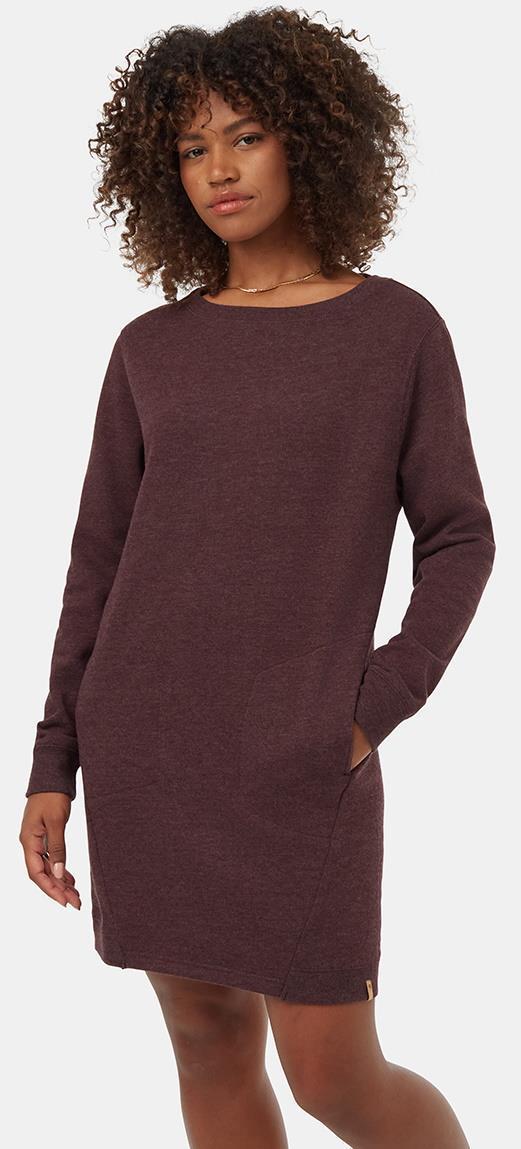 Fleece Crew Dress - Mulberry Heather 2