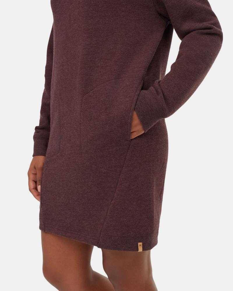 Fleece Crew Dress - Mulberry Heather 3