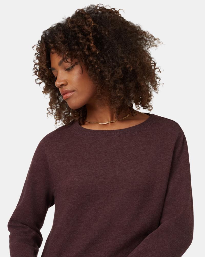 Fleece Crew Dress - Mulberry Heather 5