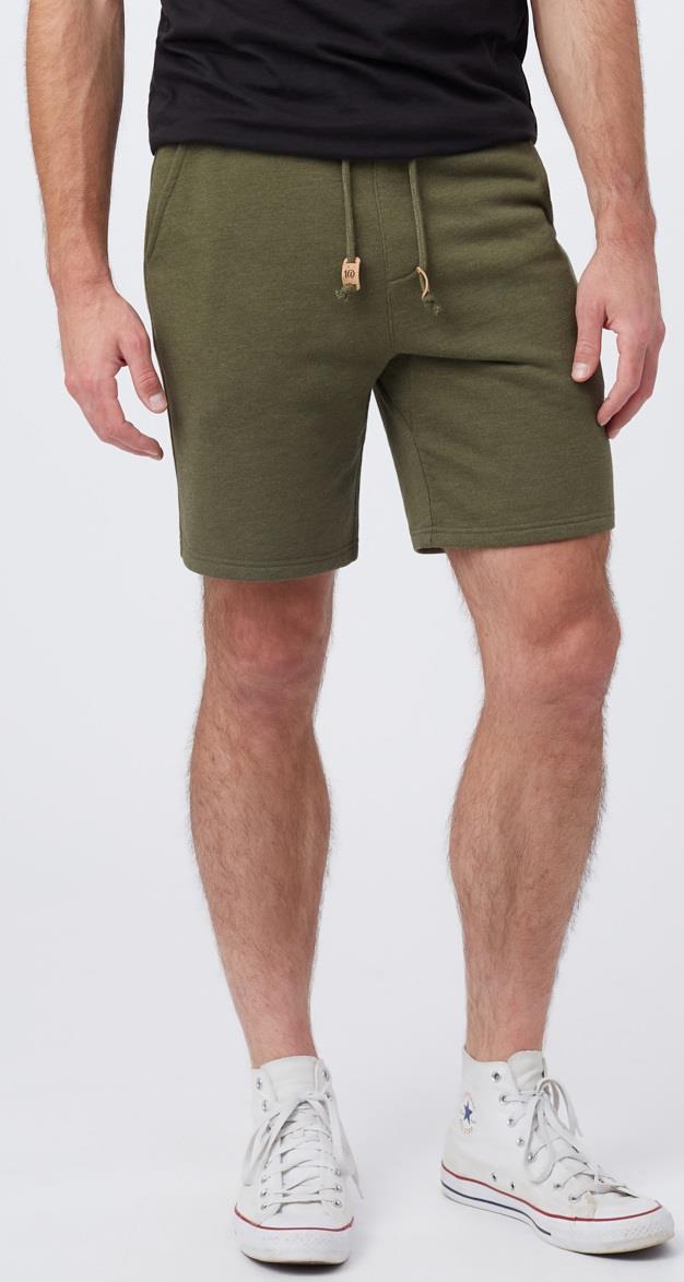 French Terry Sweatshorts - Mens - olive night green heather 1
