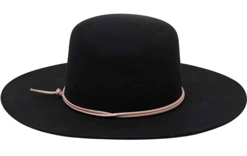 Harlow Boater Hat - meteorite black 1