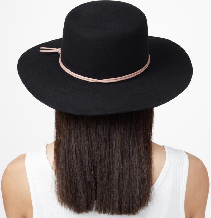 Harlow Boater Hat - meteorite black 1