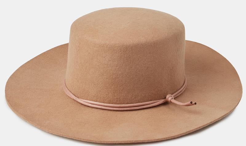 Harlow Boater Hat - tobacco brown 1