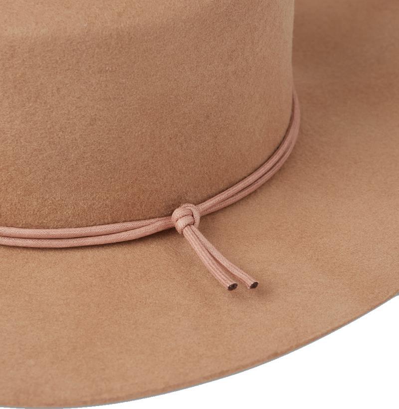 Harlow Boater Hat - tobacco brown 1