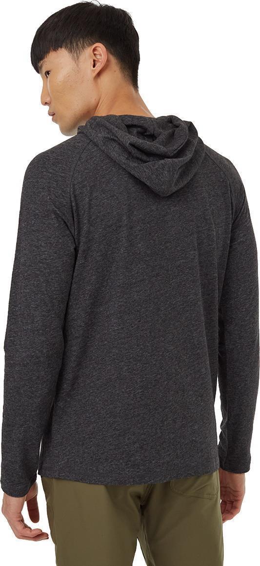 Hemp Boulder Hooded LS - Mens - Meteorite Black Heather 2