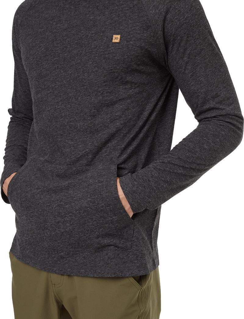 Hemp Boulder Hooded LS - Mens - Meteorite Black Heather 4