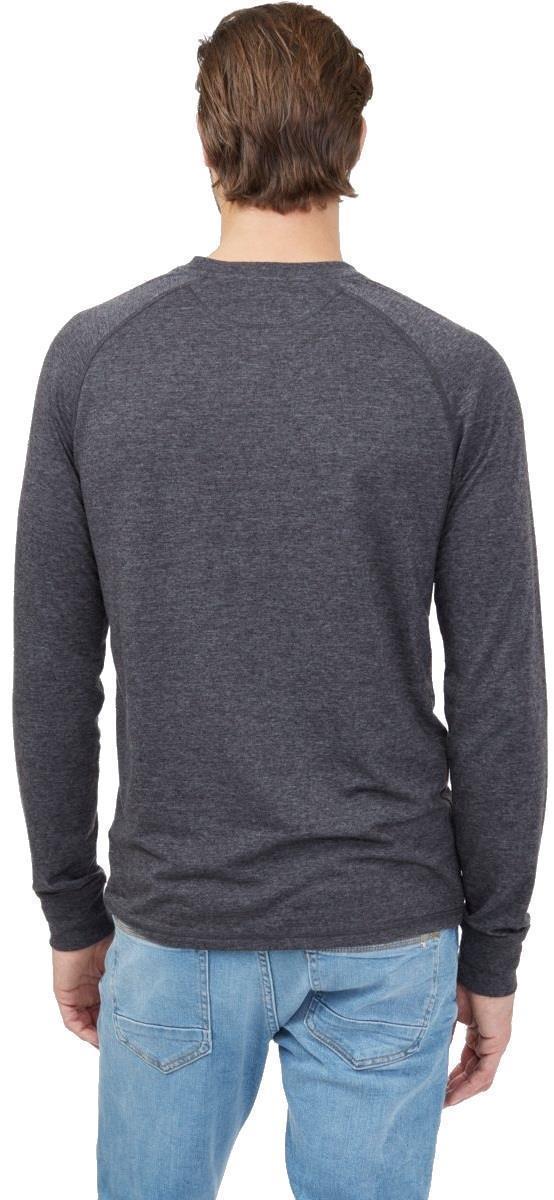Hemp Classic Henley LS - Mens - Meteorite Black Heather 2
