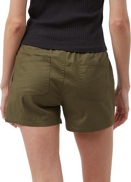 Hemp Stretch Instow Shorts - Womens - Olive Night Green 2