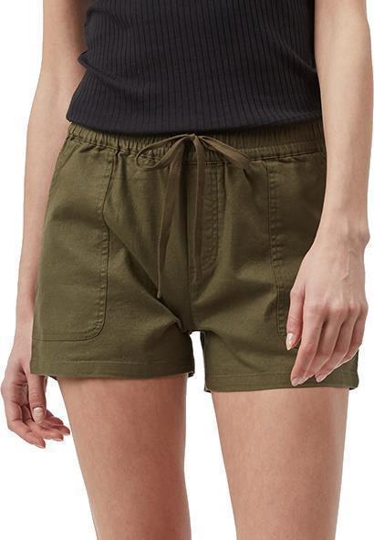Hemp Stretch Instow Shorts - Womens - Olive Night Green 3