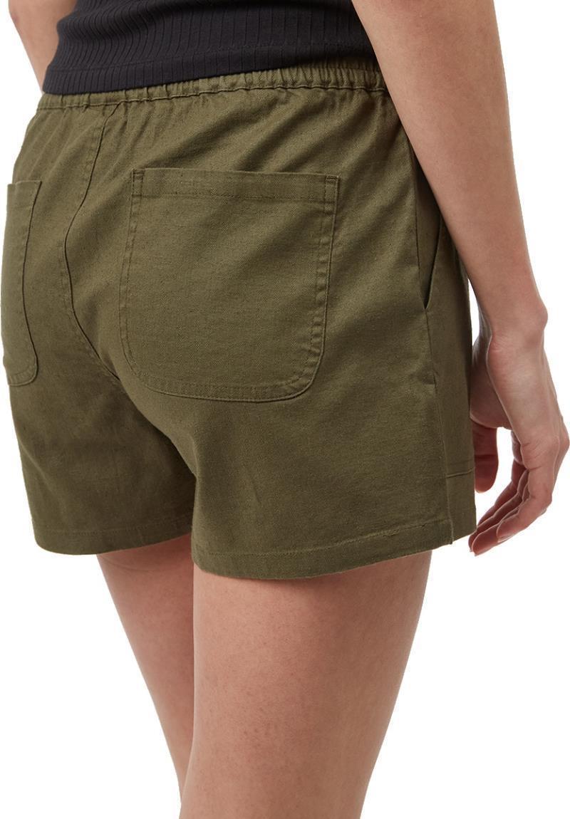Hemp Stretch Instow Shorts - Womens - Olive Night Green 5