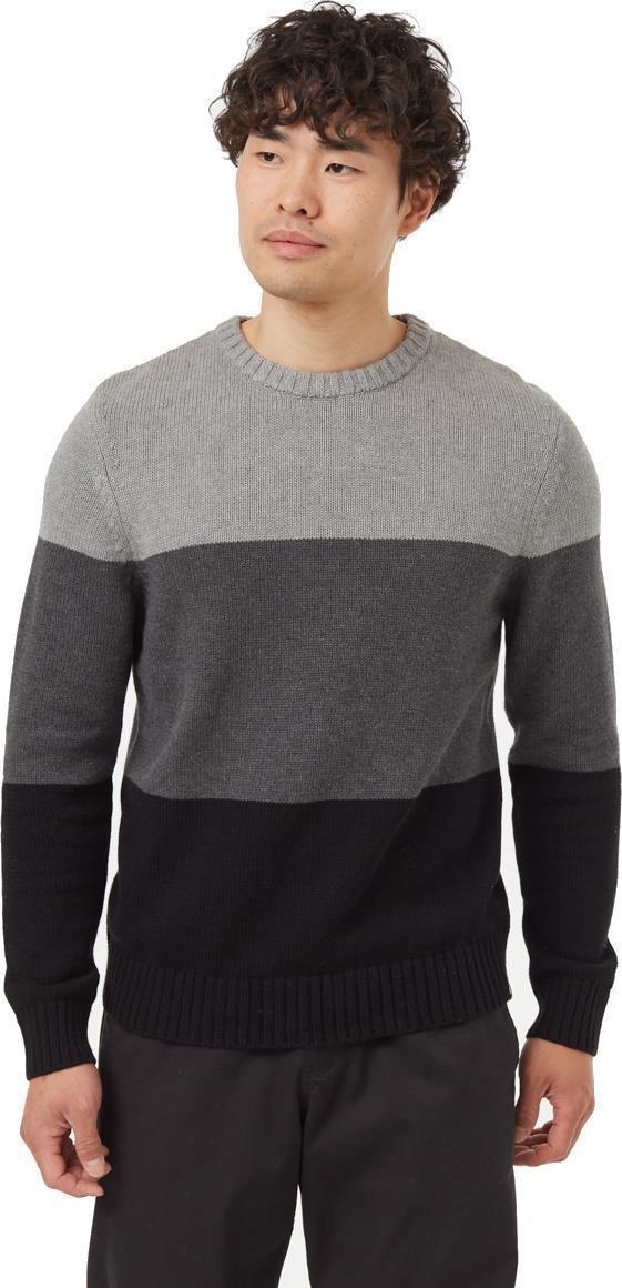 Highline Blocked Crew Sweater - Mens - Grey Heather / Dark Grey Heather / Meteorite Black 1
