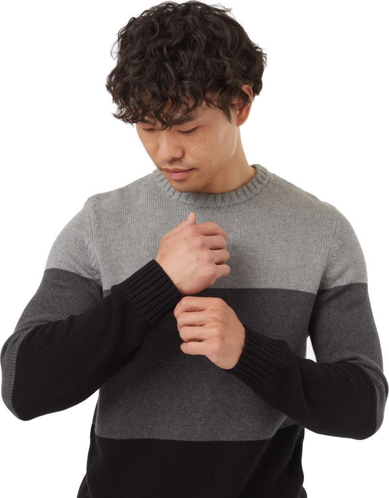 Highline Blocked Crew Sweater - Mens - Grey Heather / Dark Grey Heather / Meteorite Black 4