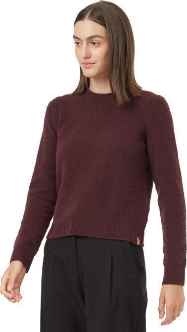 Highline Fuzzy Crew Sweater - Womens - Mulberry 2