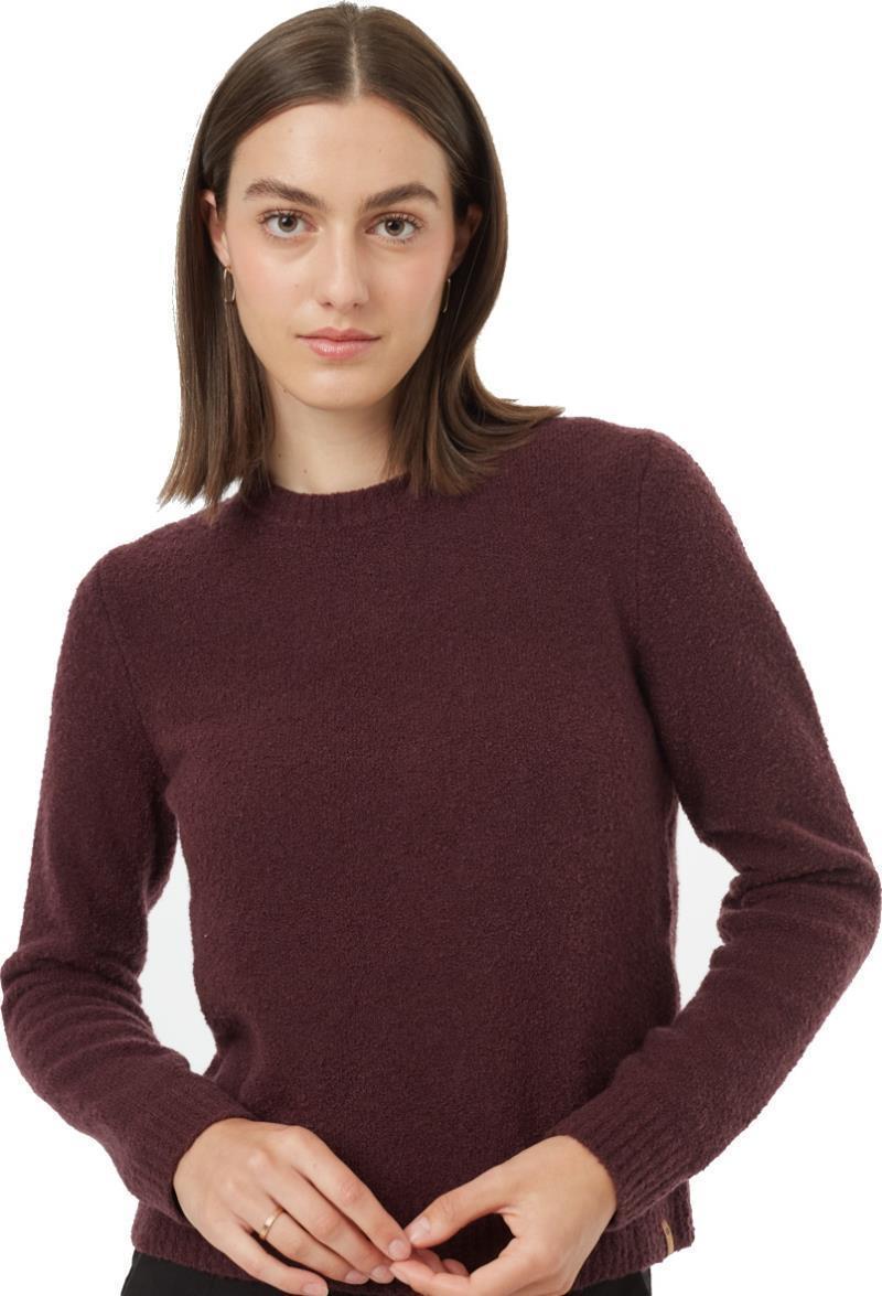Highline Fuzzy Crew Sweater - Womens - Mulberry 3