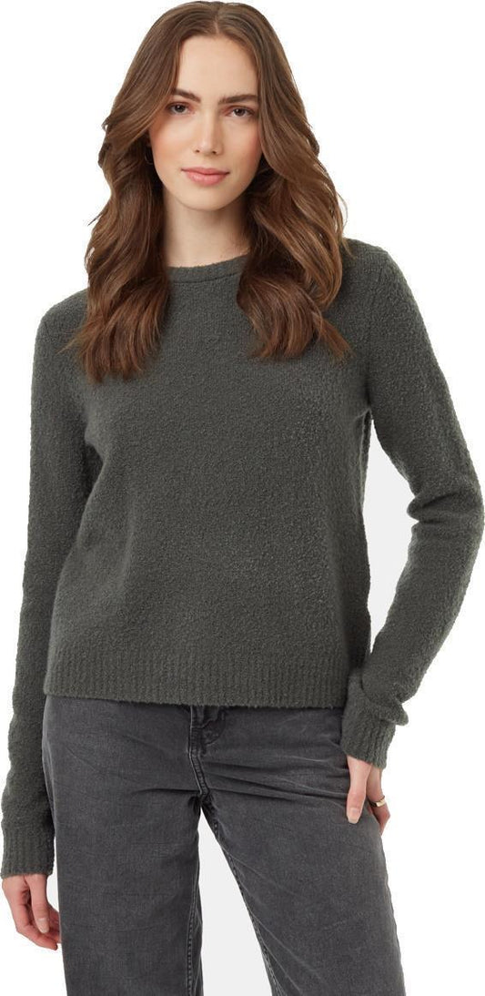Highline Fuzzy Crew Sweater - Womens - Urban Green 1