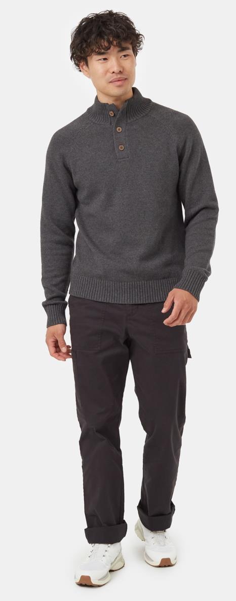 Highline Mock Neck Sweater - Mens - Dark Grey Heather 2