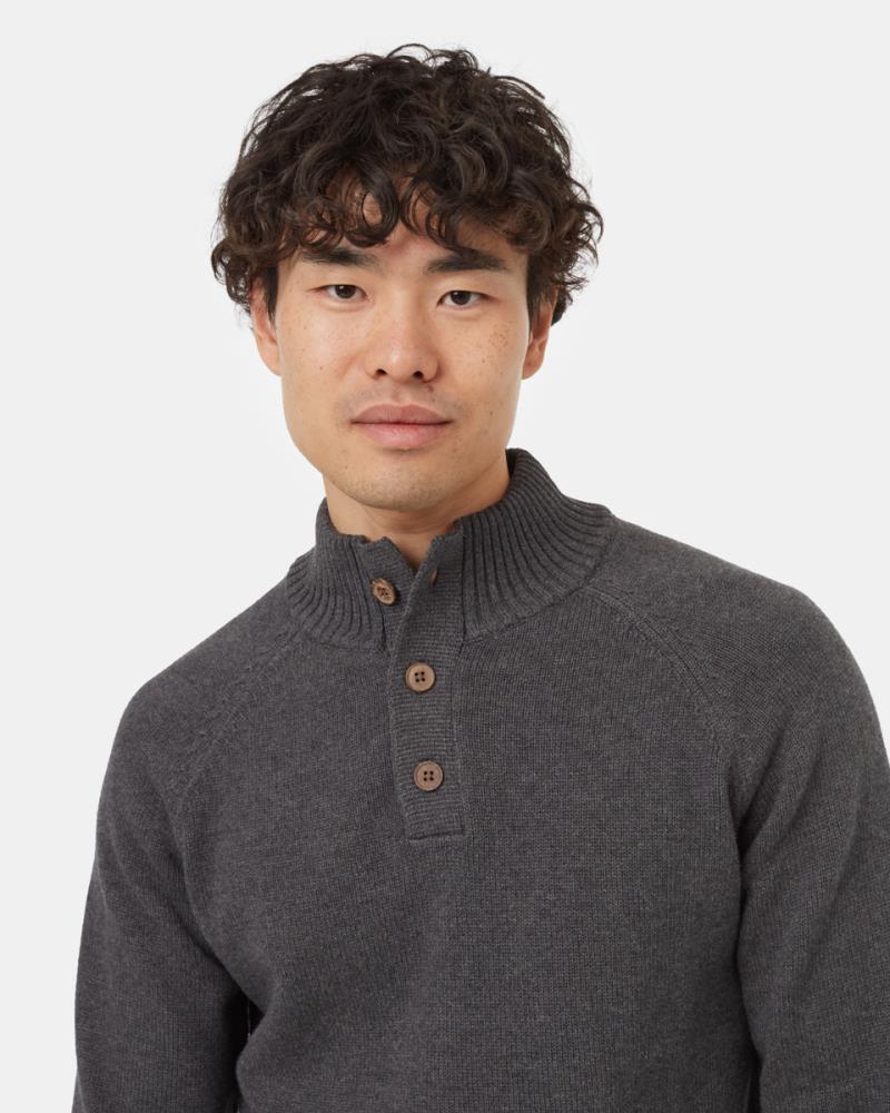 Highline Mock Neck Sweater - Mens - Dark Grey Heather 3