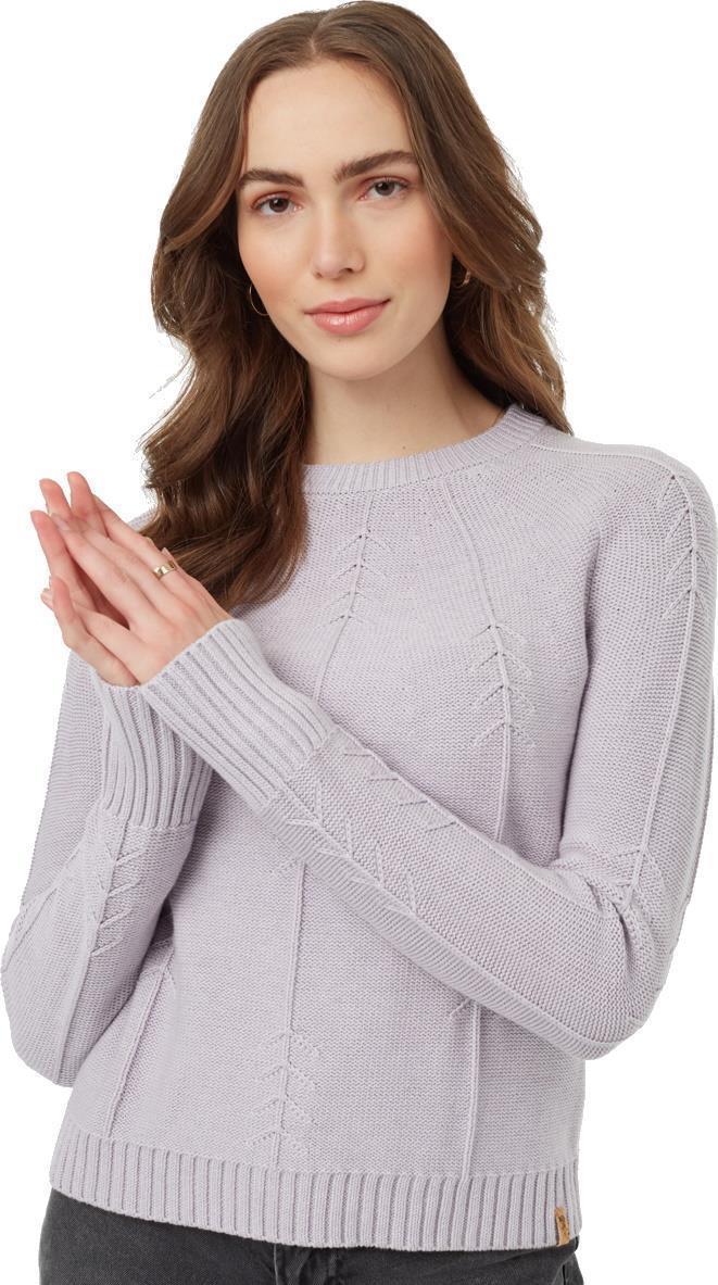 Highline TreeStitch Crew Sweater - Womens - Purple Ash Heather 2
