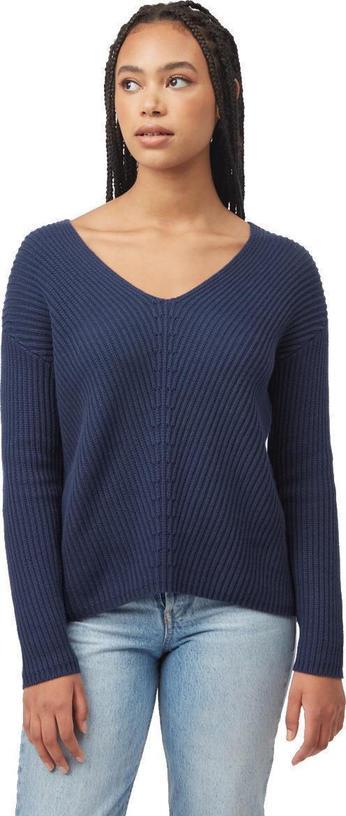 Highline V-Neck Sweater - Womens - Dress Blue 1