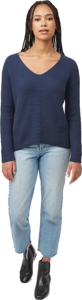 Highline V-Neck Sweater - Womens - Dress Blue 3